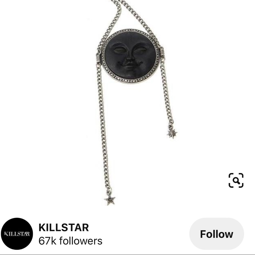 dreaming moon necklace 🌚🌙 like new!